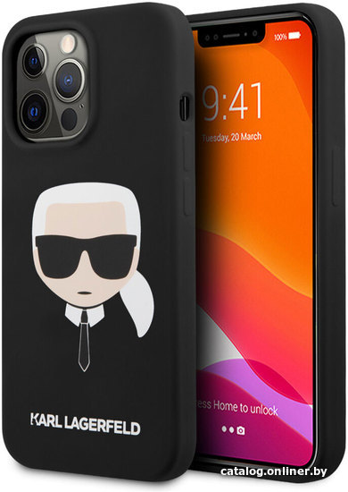 

Чехол для телефона CG Mobile Karl Lagerfeld для iPhone 13 Pro KLHCP13LSLKHBK