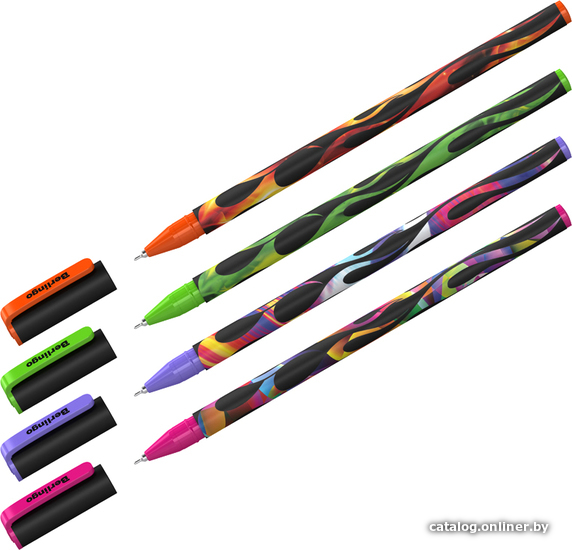 

Ручка шариковая Berlingo Funline Flame CBp_07288 (1 шт, в ассортименте)