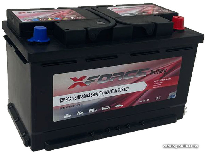 

Автомобильный аккумулятор XFORCE 90 R+ (90 А·ч)