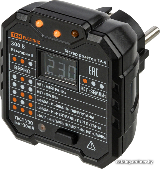 

Тестер TDM Electric ТР-3 SQ0595-0003