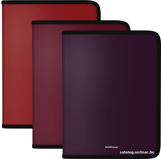 

Набор папок Erich Krause Matt Blackberry Marsala ассорти 55024 (3 шт)
