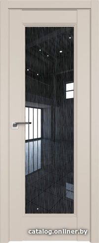 

Межкомнатная дверь ProfilDoors 65U 80x200 (санд/стекло дождь черный)