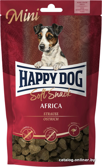 

Лакомство для собак Happy Dog Soft Snack Mini Africa Ostrich 100 г