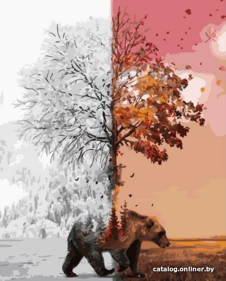 

Картина по номерам PaintBoy Зима и осень GX41471
