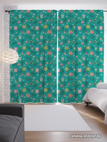 

Комплект штор JoyArty Рождественские совы 1.45x2.65 м p_380803_145x265 (2 шт)
