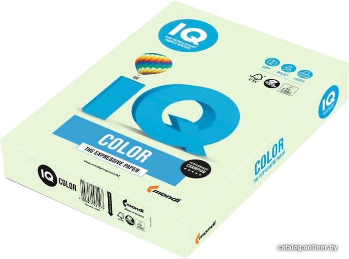

Офисная бумага IQ Color GN27 A4 (светло-зеленый, 160 г/м2, 250 л)