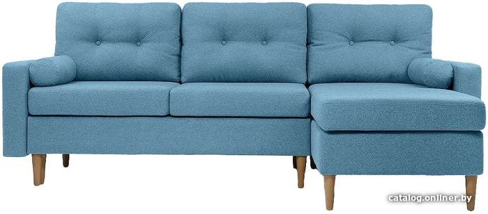 

Угловой диван Divan Динс Textile Blue (рогожка sherlock 750, синий)