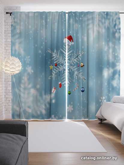 

Комплект штор JoyArty Падающая снежинка 1.45x2.65 м p_21490_145x265 (2 шт)