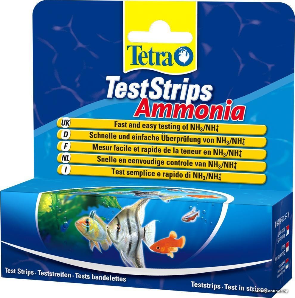 

Тест для воды Tetra TestStrips Ammonia 25 шт