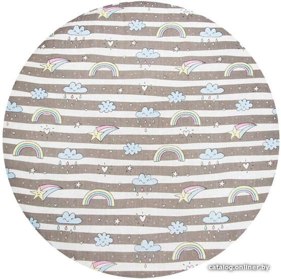 

Постельное белье Amarobaby Радуга AMARO-5101-R (серый)
