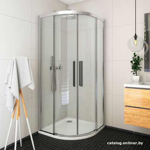 

Душевой уголок Roth Exclusive Line ECR2N/90 R55 90x90 (черный/прозрачное)