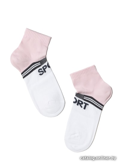 

Носки Conte-kids Active Lycra 13С-34СП (р. 16, белый-светло-розовый 311)