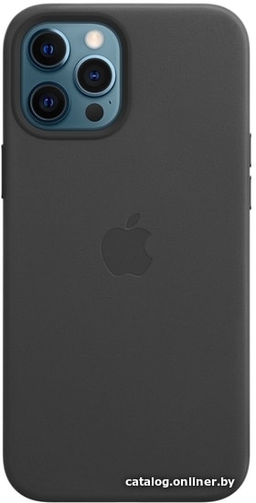 

Чехол для телефона Apple MagSafe Leather Case для iPhone 12 Pro Max (черный)