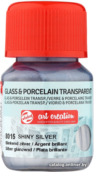 

Акриловая краска Talens Art Creation GlassPorcelain Transparent 8015 411380150 (30 мл, серебро)