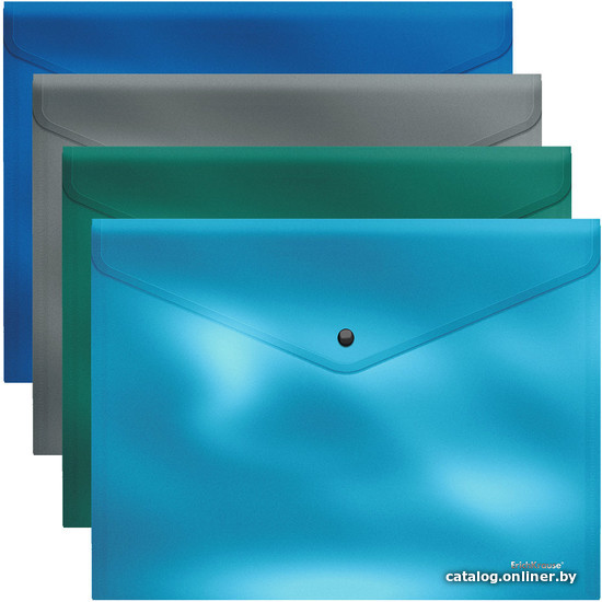 

Папка-конверт Erich Krause Glossy Ice Metallic FC ассорти 50318