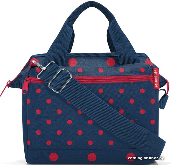 

Женская сумка Reisenthel Allrounder Cross MQ3075 mixed dots red (синий/красный)