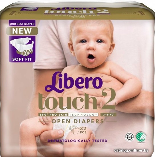 

Подгузники Libero Touch 2 Mini (32 шт)