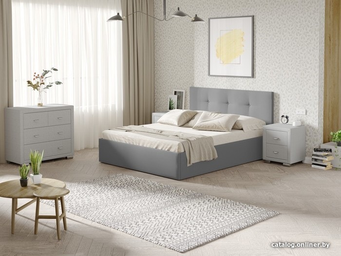 

Кровать Ormatek Uno 140x200 (рогожка, тетра стальной)
