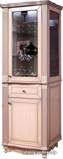 

Шкаф-витрина КМК Мебель 2Д1Я Баккара 0441.8 (правый, дуб молочный)