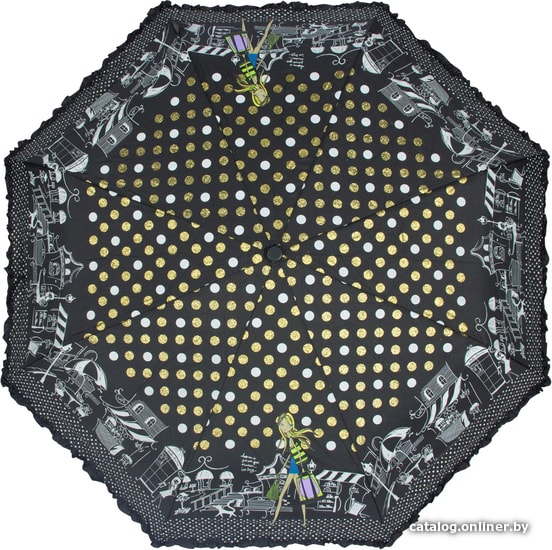 

Складной зонт Emme M421A-OC Happiness Black