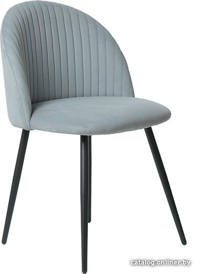 

Стул с подлокотниками King Style 123 Black (велюр, светло-серый)