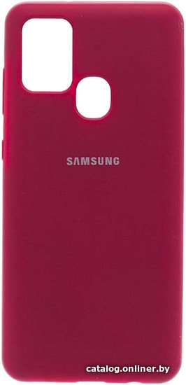 

Чехол для телефона EXPERTS Original Tpu для Samsung Galaxy A21s с LOGO (малиновый)