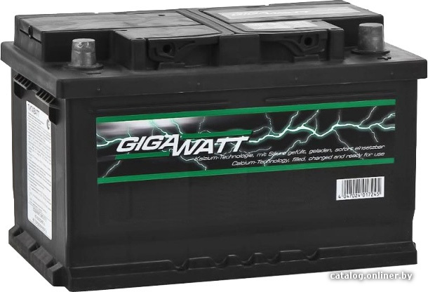 

Автомобильный аккумулятор GIGAWATT G140L (140 А·ч)