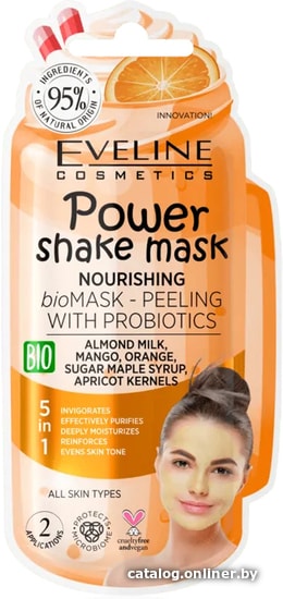 

Eveline Cosmetics Маска Power Shake Mask питательная Bio с пробиотиками 10 мл