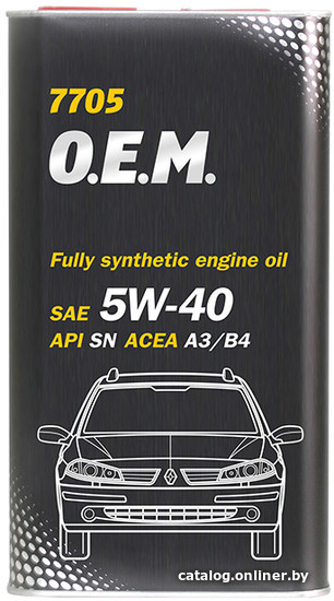 

Моторное масло Mannol O.E.M. for Renault Nissan metal 5W-40 4л