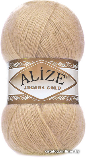 

Пряжа для вязания Alize Angora gold 95 (550 м, светло-бежевый)