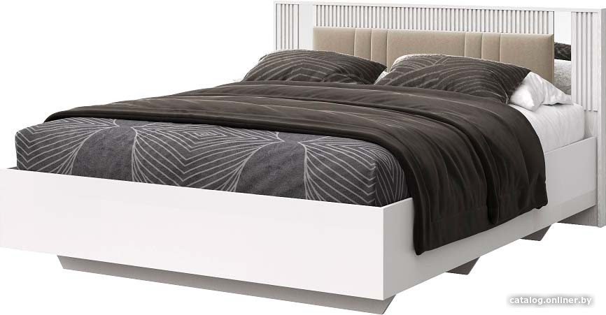 

Кровать КМК Мебель 1600 Харди КМК 0965.7 (белый/M3 ясень белый текстурный)