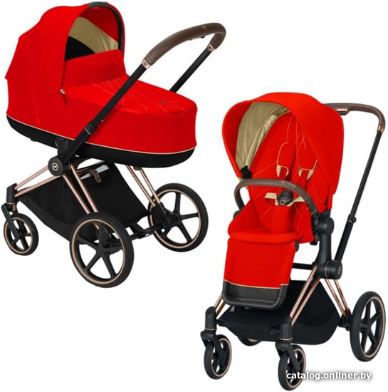 

Универсальная коляска Cybex Priam 2020 (autumn gold, рама розовое золото)