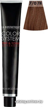 

Крем-краска для волос La Biosthetique Color System Tint & Tone 7/0 средний блондин