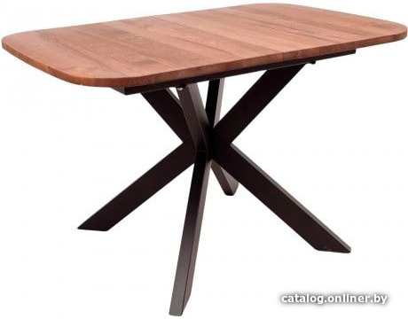 

Кухонный стол ОКА Вейв Лайт 120-160x80x75 (дуб мореный/черный)