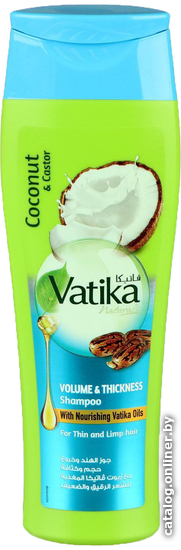 

Dabur Шампунь для волос Vatika Naturals Volume & Thickness 200 мл