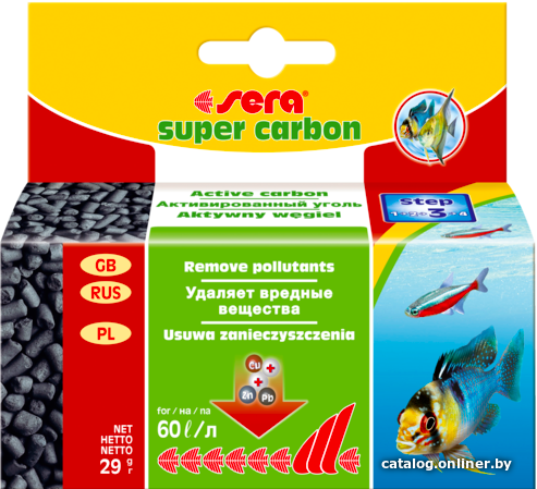 

Средство для ухода за водой Sera Super Carbon 29 г