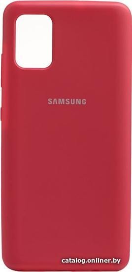 

Чехол для телефона EXPERTS Cover Case для Samsung Galaxy A12 (малиновый)