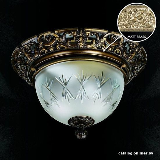 

Припотолочная люстра ArtGlass Lea I. Matt Brass