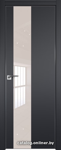 

Межкомнатная дверь ProfilDoors 5E 80x200 (черный матовый/стекло перламутровый лак)