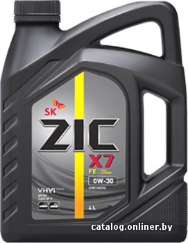 

Моторное масло ZIC X7 FE 0W-30 4л