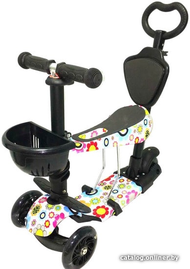 

Трехколесный самокат 21st Scooter 0077S (цветы)