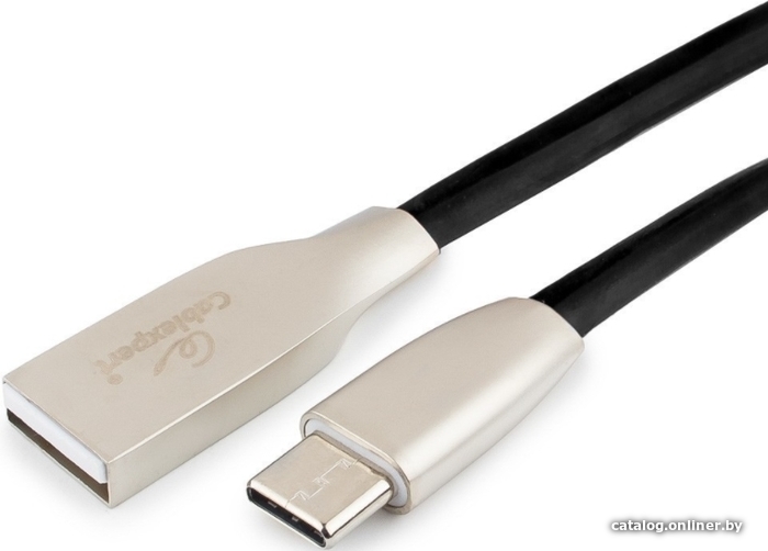 

Кабель Cablexpert USB Type-A - USB Type-C CC-G-USBC01Bk-3M (3 м, черный)