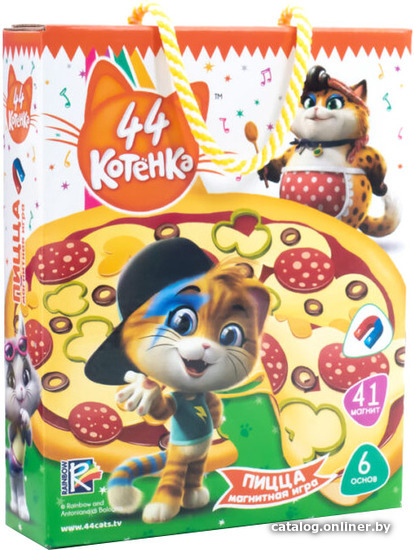 

Магнитная доска Vladi Toys 44 Котенка Пицца VT3004-10