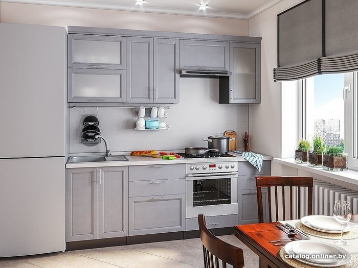 

Готовая кухня Vivat Mebel Сканди-02 (grey softwood)