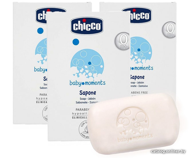 

Мыло детское Chicco Baby Moments с глицерином 100 гр