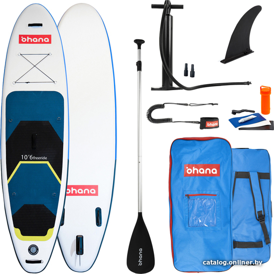 

Сапборд Ohana iSUP Freeride Round Nose 10'6x32x6 (синий/желтый)