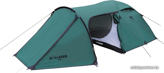 

Треккинговая палатка Talberg Atol 3 (зеленый)