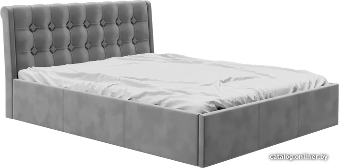 

Кровать Bon Mebel Лагуна с ПМ 160x200 (кожзам серый)
