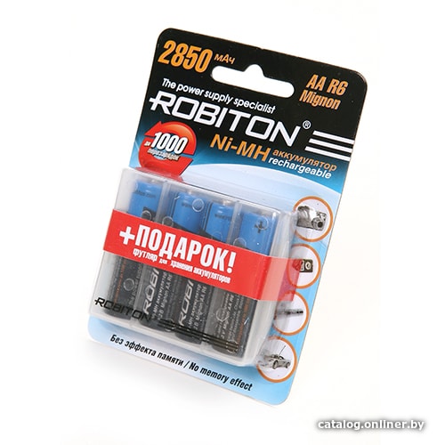 

Аккумулятор Robiton 2850MHAA-4-box 2850mAh 4шт