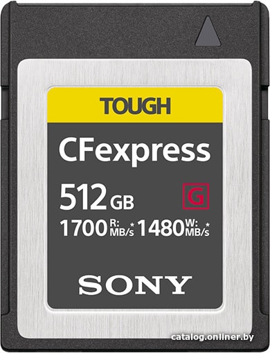 

Карта памяти Sony CFexpress Type B CEB-G512 512GB